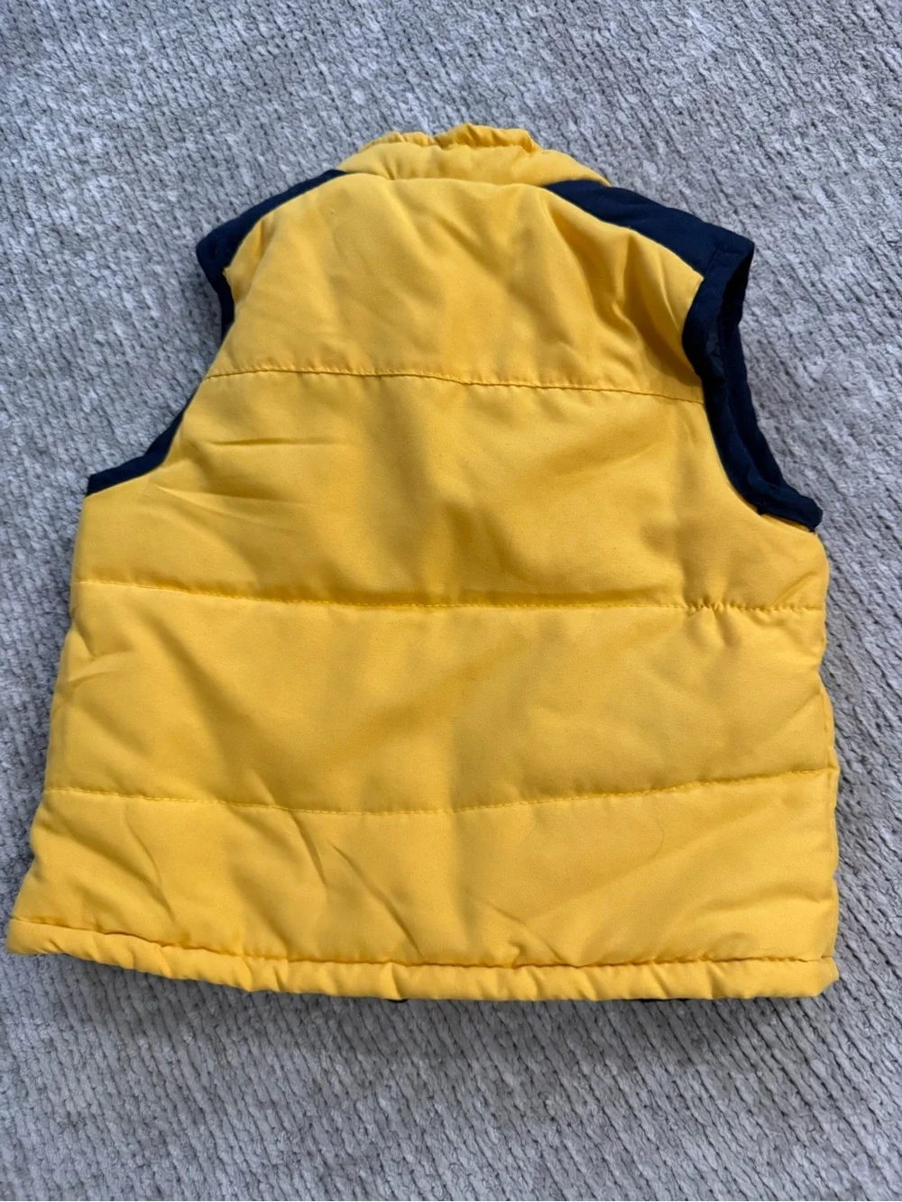 Vintage Thomas & Friends Puffer Vest Yellow Toddler Size 12M Train